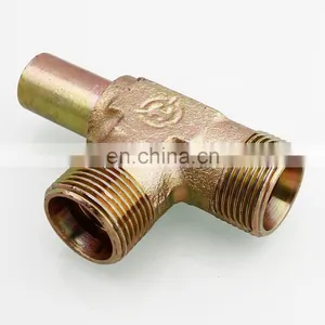 China Hydraulic Carbon Steel Connector Tee Fitting thumbnail-2