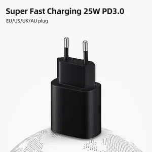 2022 Factory Price EU 25W Fast Chargers 25W TYPE-C Power Battery Charger for Samsung Note 10 S8 S9 thumbnail-4