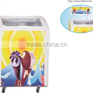 Mini Ice Cream Deep Chest Freezer With Glass Top thumbnail-5