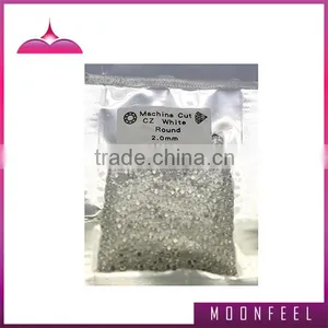 White 2mm Cubic Zircomia Gens thumbnail-1