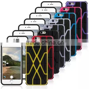 2 in 1 For Apple Iphone 6 Plus 5.5" Silicone CASE thumbnail-4