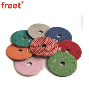 4-Inch Flexible Polishing Pads 3-Step Process for Stone Finishing thumbnail-5