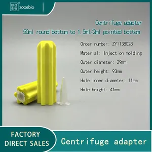 Centrifuge Adapter 50ml Round Bottom to 15ml/10ml/5ml/1.5ml Centrifuge Rotor Capacity Conversion thumbnail-1