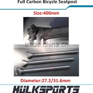 2015 Newly Mtb Road Bike Carbon Seat Post Full Carbon Bicycle Seatpost 27.2/31.6 Diameter 400mm Pipe Lenght for Custom thumbnail-1