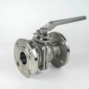 ANSI Full Bore 150LB 304 Stainless Steel 2 PC Flange Electric Pneumatic High Pressure Ball Valve Factory thumbnail-5