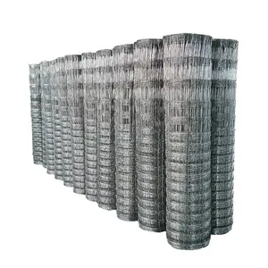 Fixed Knot Woven Wire Field Fence Roll Goat Hog Fencing Wire Mesh Galvanized Sheep Cattle Game Wire Farm Fence thumbnail-2