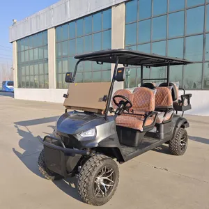 New 4+2 Six-seater Electric Golf Cart, Customizable for Export Trade, From the Original Manufacturer thumbnail-4