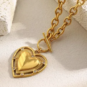 316L Stainless Steel Choker Necklace 18K Gold PVD Plated Anti-Tarnish Factory Direct Low MOQ Supplier thumbnail-4