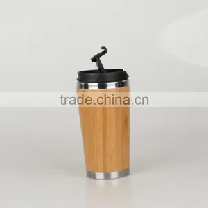 Made in China Mlife Wholesale High Quality Mini 350ml Double Wall Stainless Steel Vacuum Bamboo Flask, Bamboo Tea Travel Mug Supplier's Choice thumbnail-2