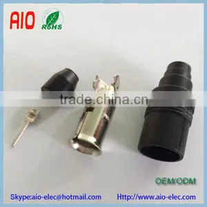 4 Piece Design Crimp Type F Quick Male Plug End Connectors for TV Antenna thumbnail-1