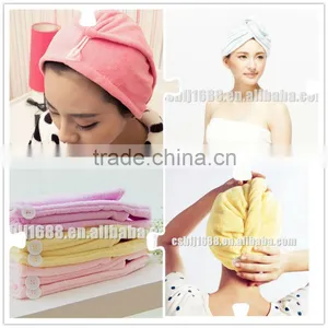 Wholesale Price, Hair Turban, Microfiber Hair Dry Cap thumbnail-1