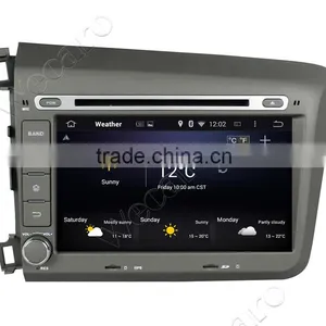 Wecaro Android 4.4.4 Car Dvd Player High Quality 8 for Honda Civic Navigation System OBD2 Playstore 2012 2013 thumbnail-5