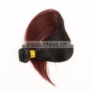 Top Quality Brazilian Vigin Human Hair Weave 1b 99j Two Tone Ombre Color Hair Extension thumbnail-6