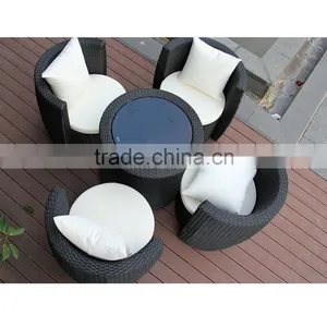 Rattan Patio Table And Chair Set Picnic Cane Dining Table Rattan Outdoor Wicker Chair Set thumbnail-4