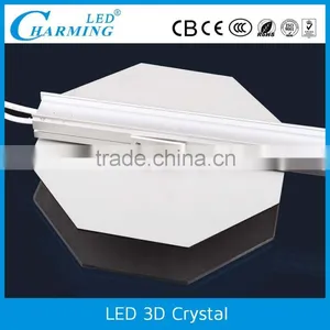 2016 New Hexagon Smd5050 Light Weight Led 3d Crystal Light thumbnail-6