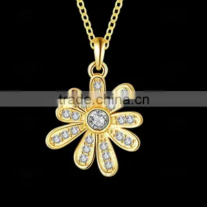 Yellow Golden Jewelry Necklace,zircon Necklace for Women,lady Necklaces thumbnail-4