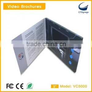 Customized 5 Inch Lcd Video Card With Multi Bottons thumbnail-1