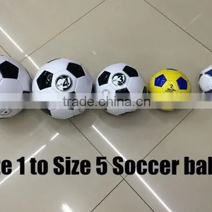 China Wholesale Customized PVC Stitched Matte+Metalic Soccer Ball/ Football thumbnail-6