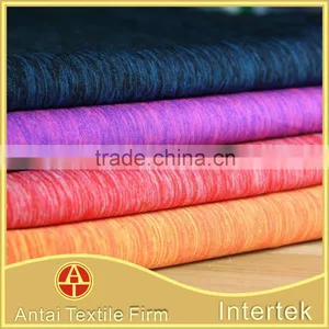 Weft Knitted Poly Nylon Spandex Composite Yarn Dye Look Fabric thumbnail-4