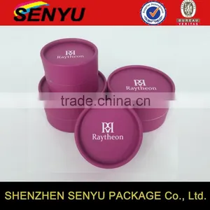 Top Quality Cardboard Custom Logo Paper Cylinder Round Box for Jewelry thumbnail-2