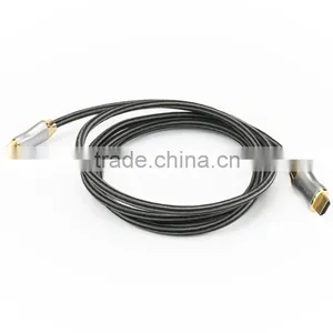 USAMS SJ503 High-Definition Multimedia Interface Cable For Family Cinema/Speaker/PS3 2M Metal Nylon Weave Connection Flat Cable thumbnail-1