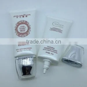 New Premium Plastic Tube Cosmetic Packaging With Square Acrylic Cap thumbnail-2