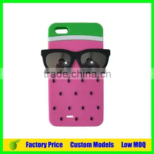 Watermelon With Glasses Silicone 3d Phone Case Mobile Cover for Iphone SE Cell Phone Case Back Cover thumbnail-2