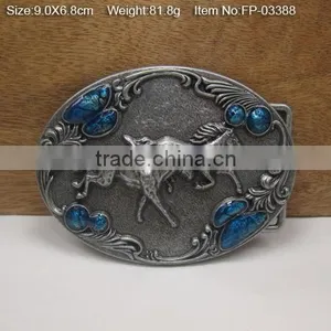 Popular Normal Good Quality Plate Two Joint Buckle for BeltCross Belt Buckle With Rhinestones thumbnail-1