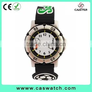 2015 Top Sale Popular Silicone Football Children Watch Customized Cartoon Sport Kids Watch thumbnail-2