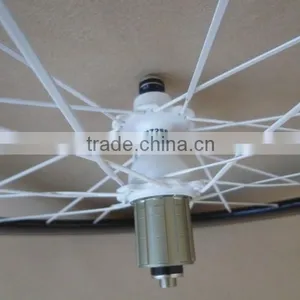 50mm Carbon Tubular Clincher Wheels 650C 23mm Wide Bicycle Wheelset thumbnail-3