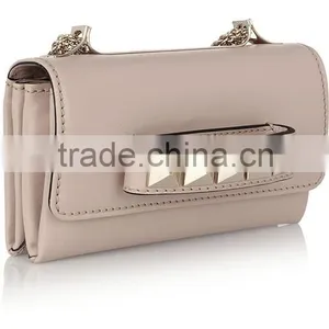 S034 Latest First Class PU Clutch Bags With Pyramid Studs Shoulder Strap Handbags Factory Quality Choice thumbnail-3