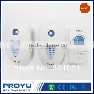 Newest Design Adjustable Volume ABS 1 Transmitter 2 Receiver Wireless Doorbell thumbnail-1