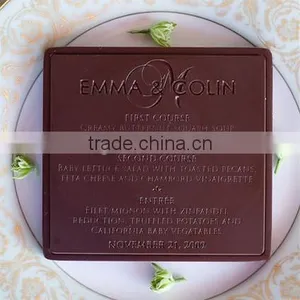 Chocolate Menus Card for Wedding thumbnail-1