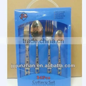 24pcs Cutlery Sets in PVC Box Packing to be Made in Jieyang Factory Directly With Low Price thumbnail-1