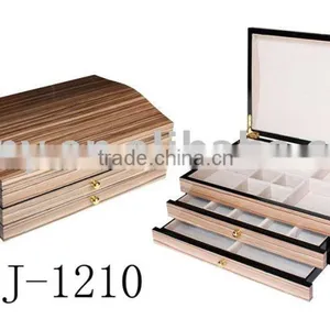 Special Roll Top Design Wooden Drawer Jewellery Box thumbnail-1