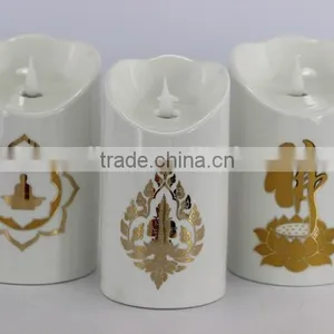 Church Candle Flameless LED Candle in Ceramic thumbnail-2