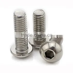 Pan Head Hex Socket Screw Stainless Steel Round Head Hex Socket thumbnail-1