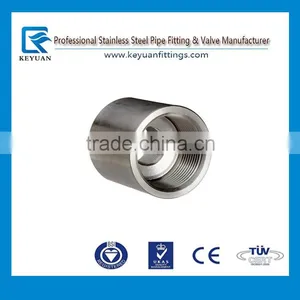 2015 New-Design!! Stainless Steel 316 Pipe Fitting Reducing Coupling Class 1000 3/8" X 1/4" NPT thumbnail-1