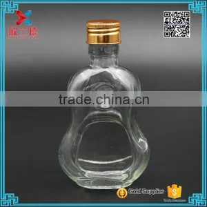 4oz Calabash Shape Screw Top Wine Glass Bottle for Whisky thumbnail-1