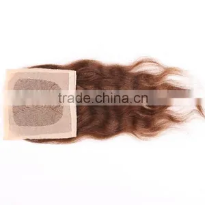 TOP 7A Virgin Peruvian Lace Closure Body Wave Free Middle Part Human Hair Closure Peruvian Body Wave Lace Closure Bleached Knots thumbnail-1