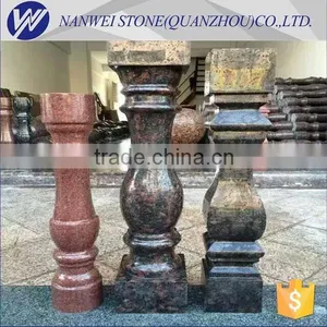Tan Brown Granite Balcony Baluster Polished Granite Landscape Rail thumbnail-3