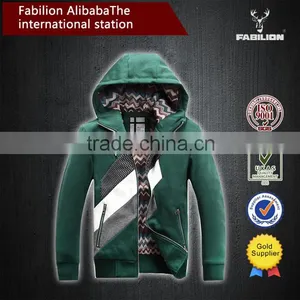 2015 Men Stitching Bark Zipper Cotton&Polyester Basketball Hoodie thumbnail-3
