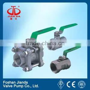 China Professional Manufacturer Of 1PC/2PC/3PC WOG Sanitary Stainless Steel Screwed Ball Valve thumbnail-1
