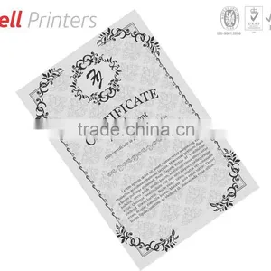 Low Quantity Certificate Printing With Customised Logo From India thumbnail-1