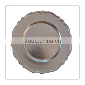 Plastic Wedding Decorative Charger Plates thumbnail-1