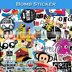 HD-029 CARLIKE Air Free Vivid Car Wrapping Printable Vinyl Bomb Stickers thumbnail-3