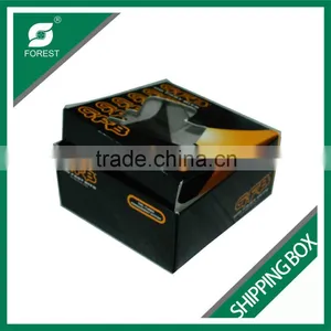 CUBE SHAPE ART PAPER SHIPPING CARTON BOX FOR MOVING TOYS WITH CLEAR WINDOW thumbnail-3
