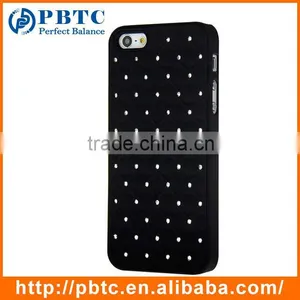 Set Screen Protector Stylus And Case For Iphone 5 , Hard Sky Blue Bling Diamond Plastic Mobile Phone Shell thumbnail-6