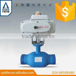 TKFM Factory Directly Sale Water Gas Oil Media Electric Standard Fully Welded Ball Valve thumbnail-1