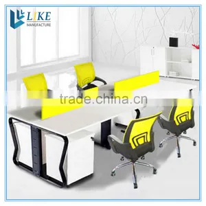 Latest Office Table, 4 Seat Office Workstation Cubicle thumbnail-1
